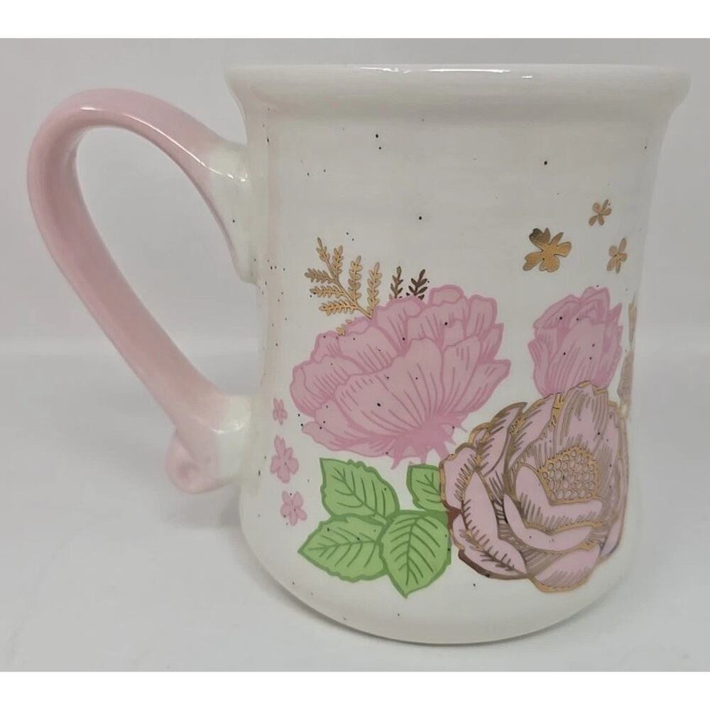 Vintage Seed's‎ & Sunshine Pink Flower Mug U297